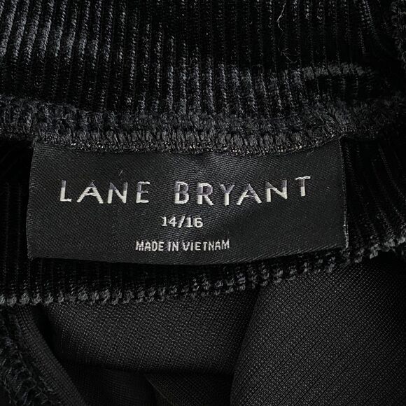 Lane Bryant Velour Velvet Fitted Mock-Neck Cutout Top Women's Size 14/16 - Picture 3 of 10